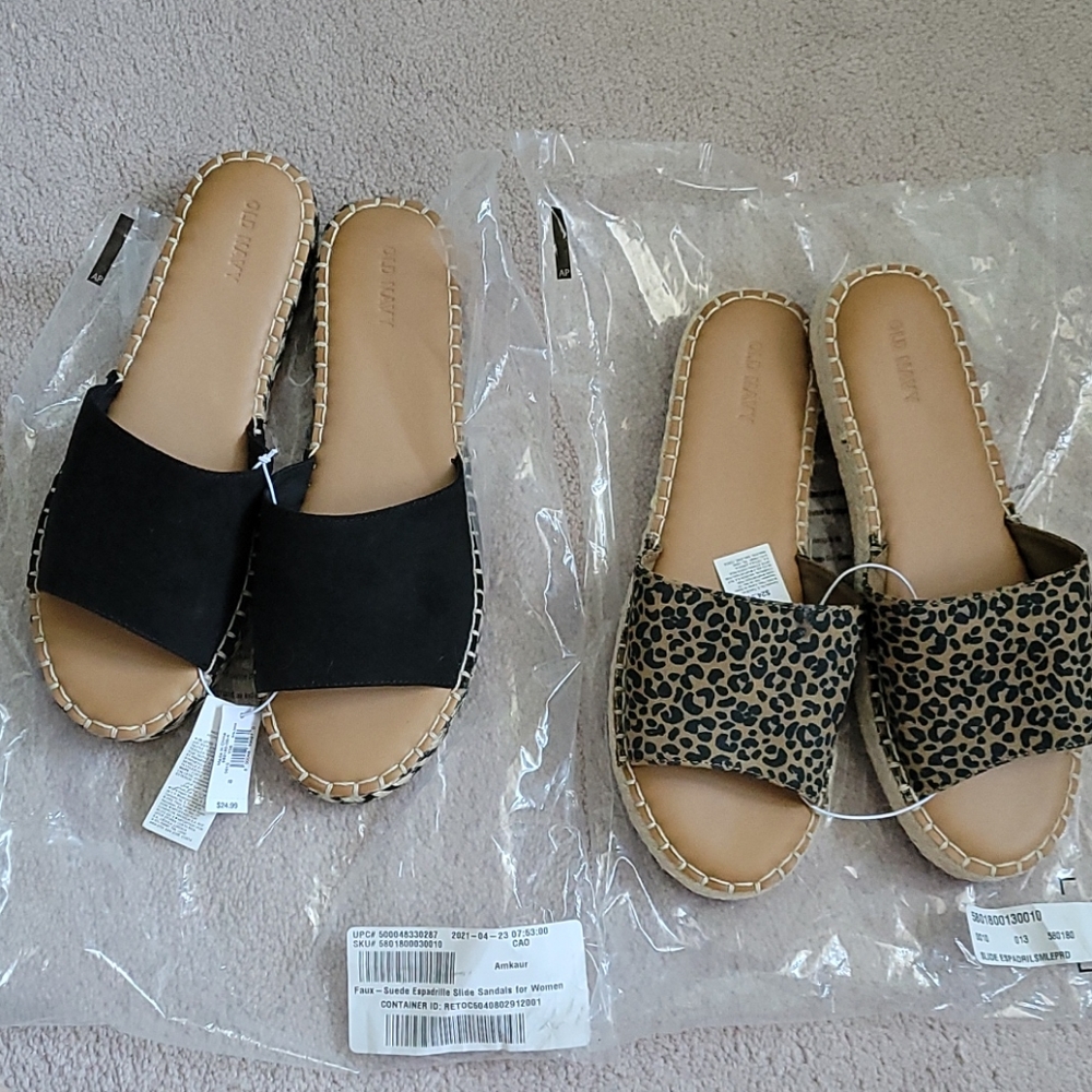 Old Navy Espadrille Slide Sandals